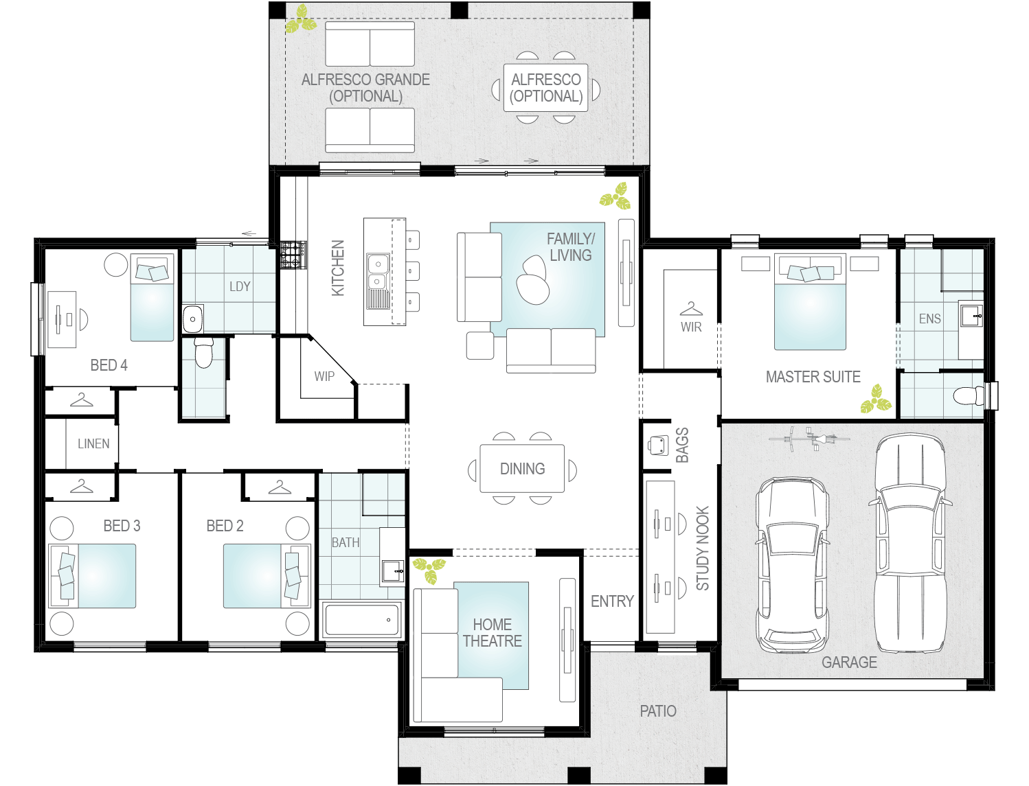 Architectural New Home Designs - Almonte Floor Plan 