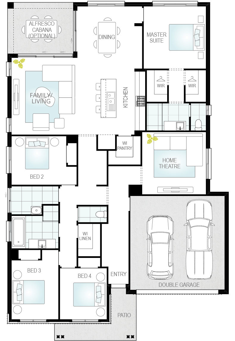 Architectural New Home Designs - Mendoza Single Storey House Plan
