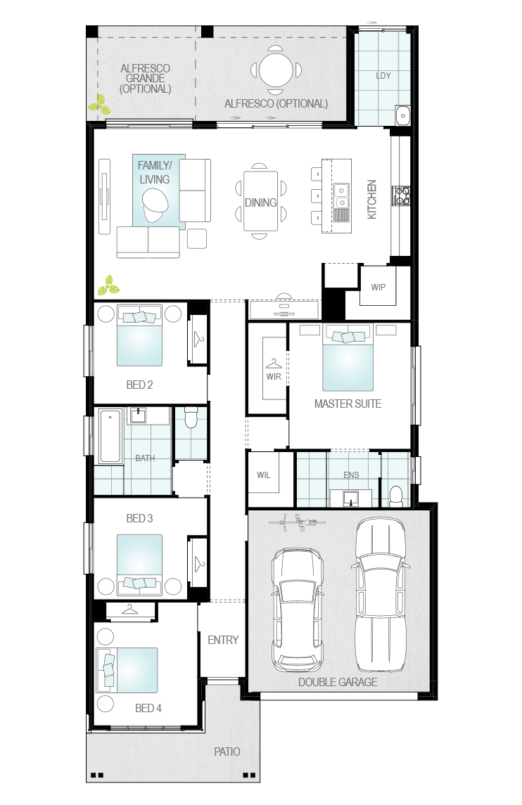 Architectural New Home Designs - Salamanca Single Storey House Plan