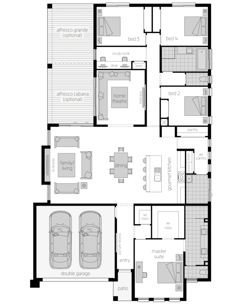 Architectural New Home Designs - Metala Floorplans