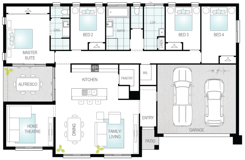 Architectural New Home Designs - Esprit Floor Plans