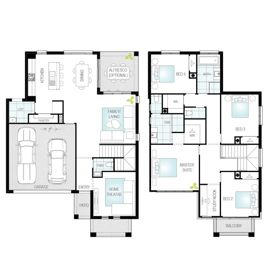 Architectural New Home Designs - Lurento One House Plans