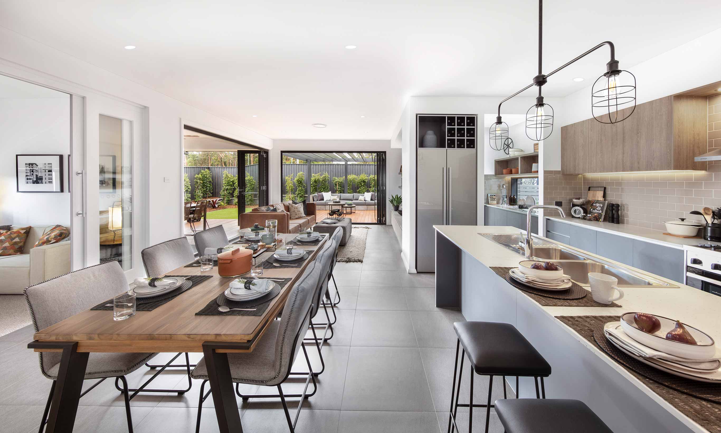 Santa Fe One- Kitchen, Dining, Living and Alfresco