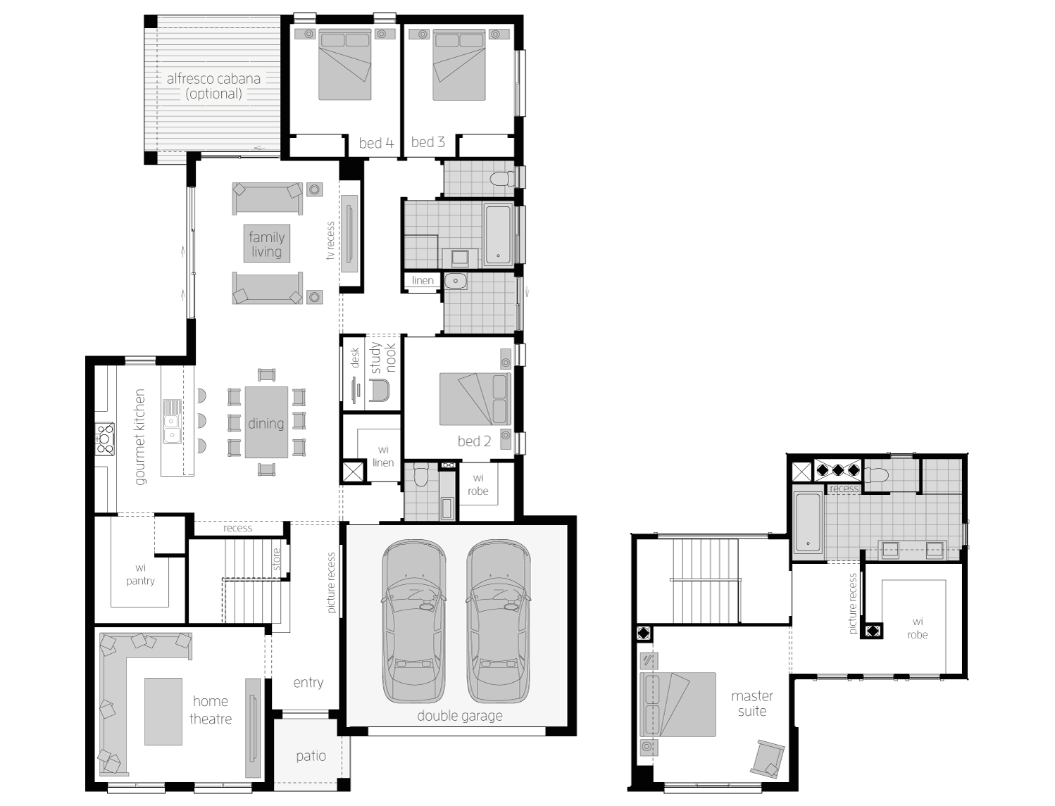 Floor Plan - Ellerston31 - Two Storey Home - McDonald Jones