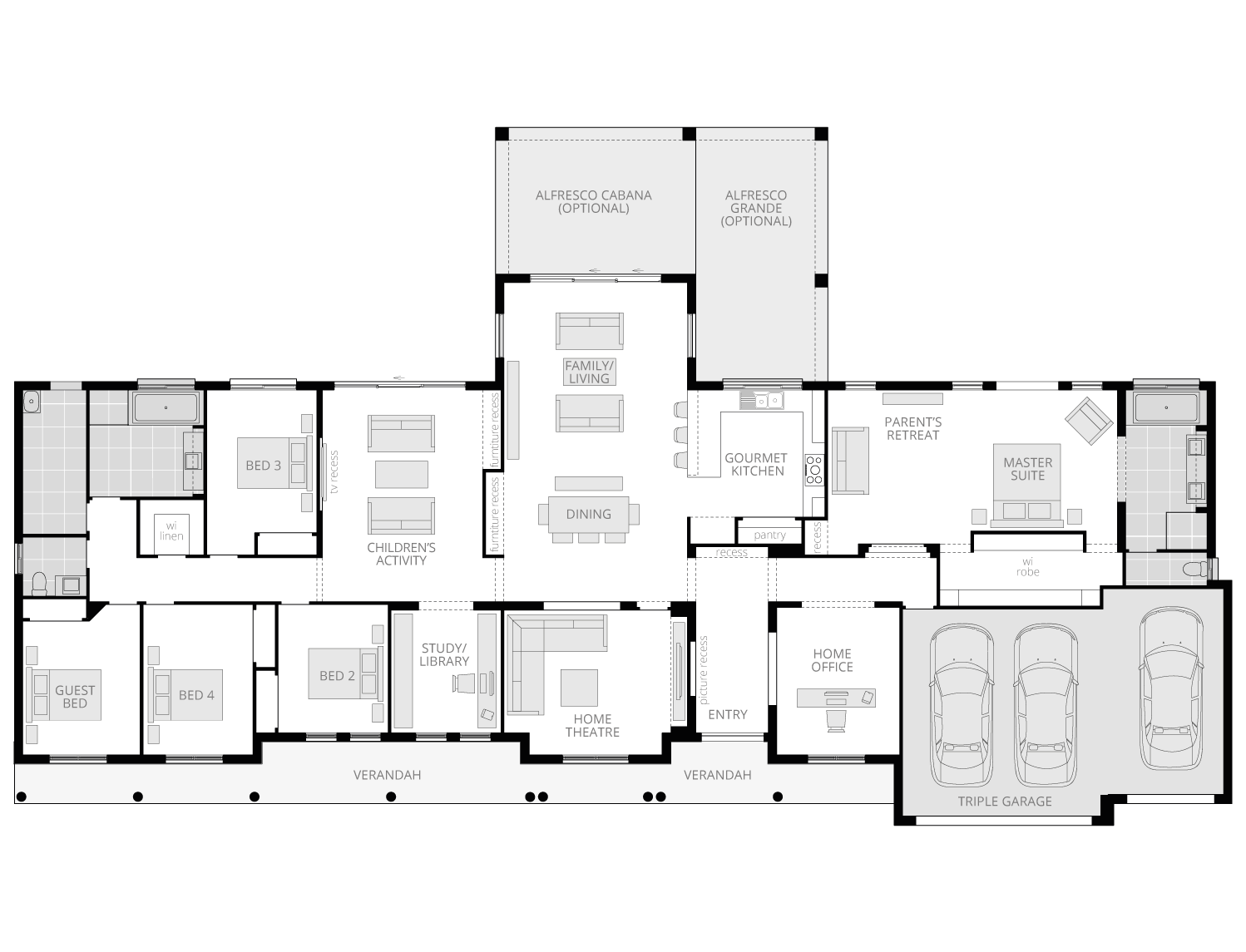 Bronte | Acreage Homes Designs | McDonald Jones Homes
