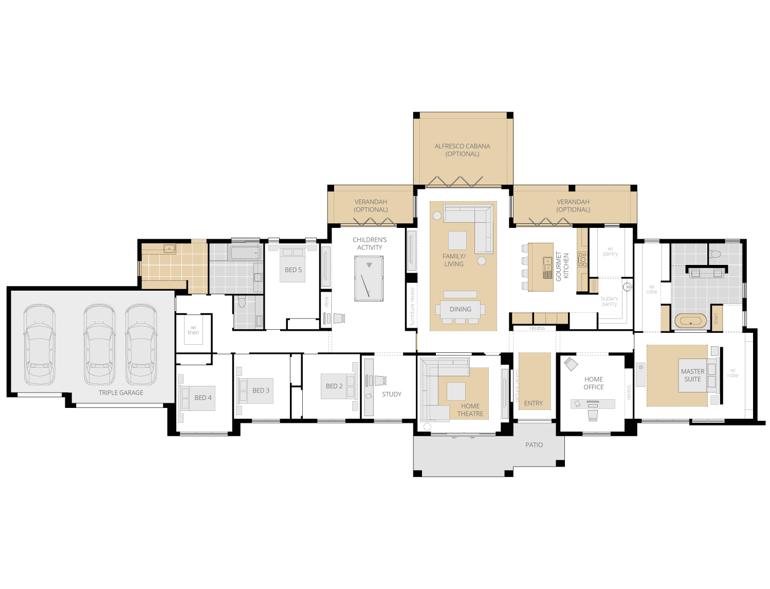 Hermitage Grande Manor- Acreage Floor Plan Upgrade- McDonald Jones