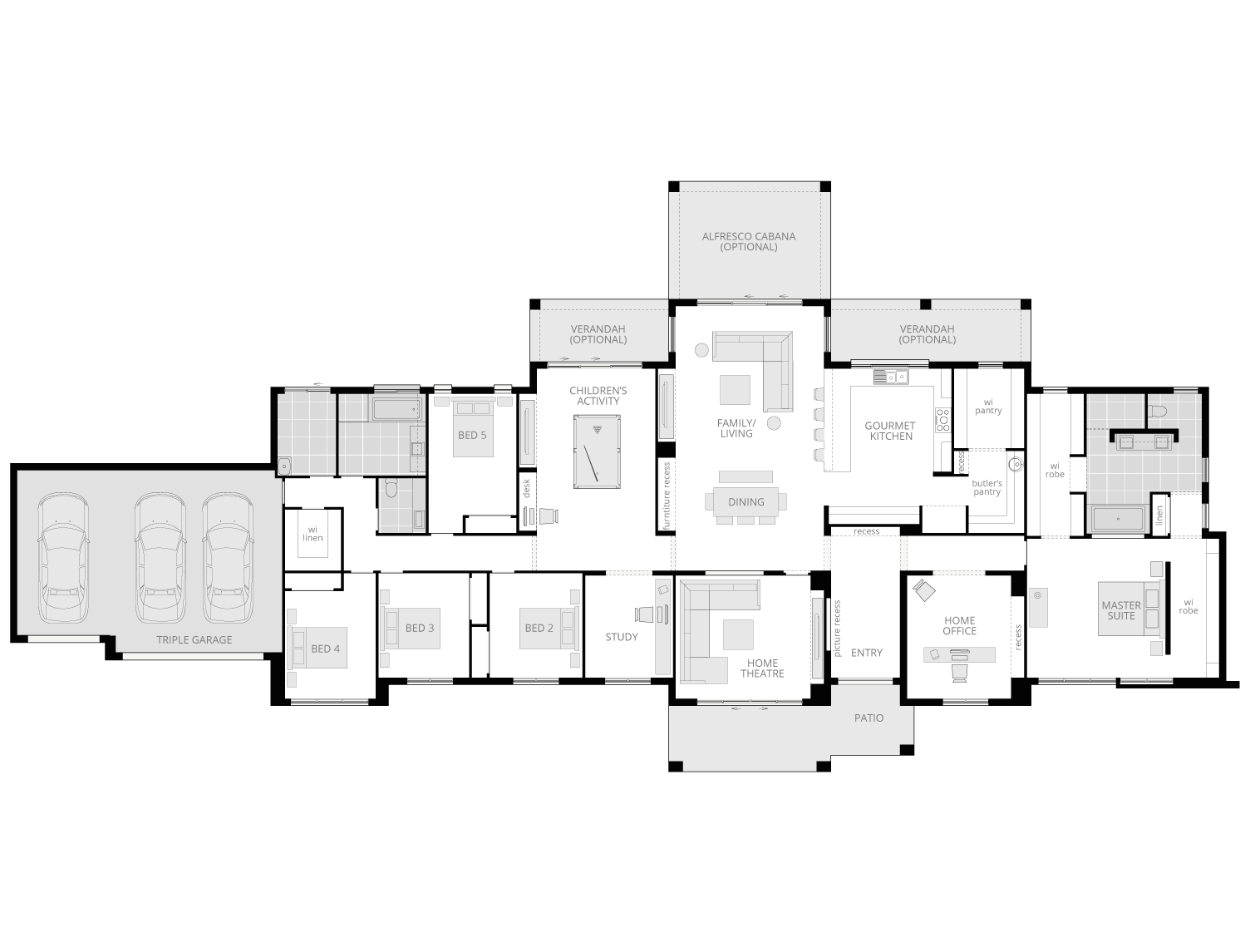 Hermitage Grande Manor Acreage house design