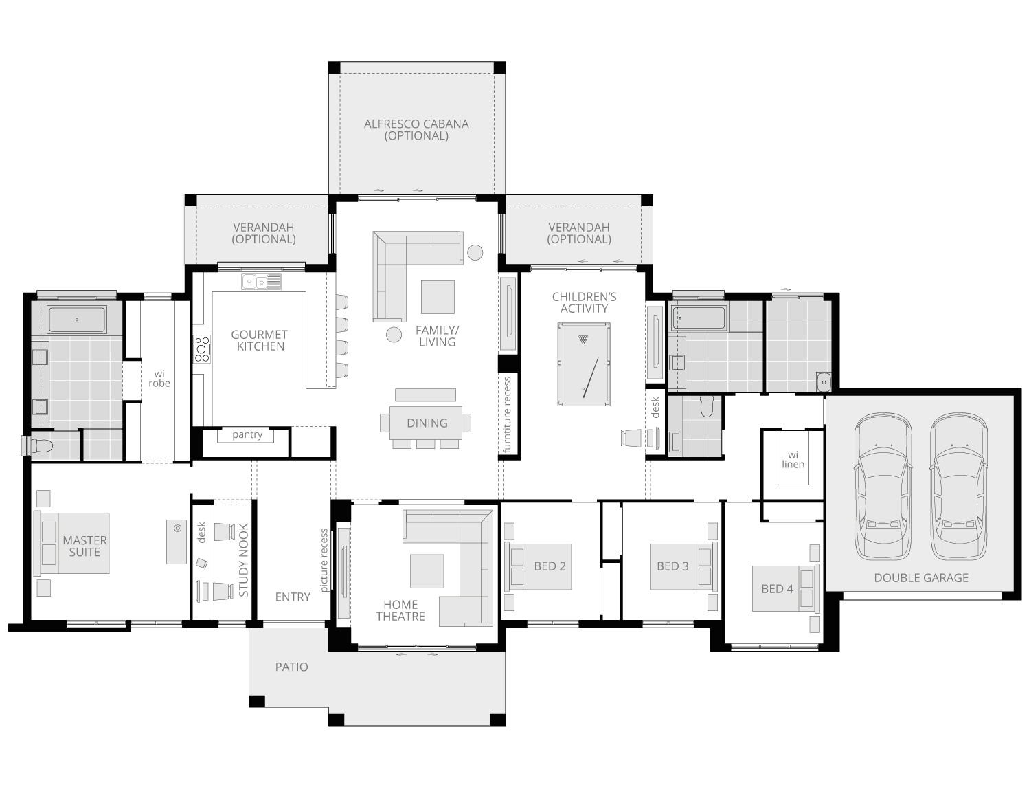 home design hermitage country living acreage floorplan lhs