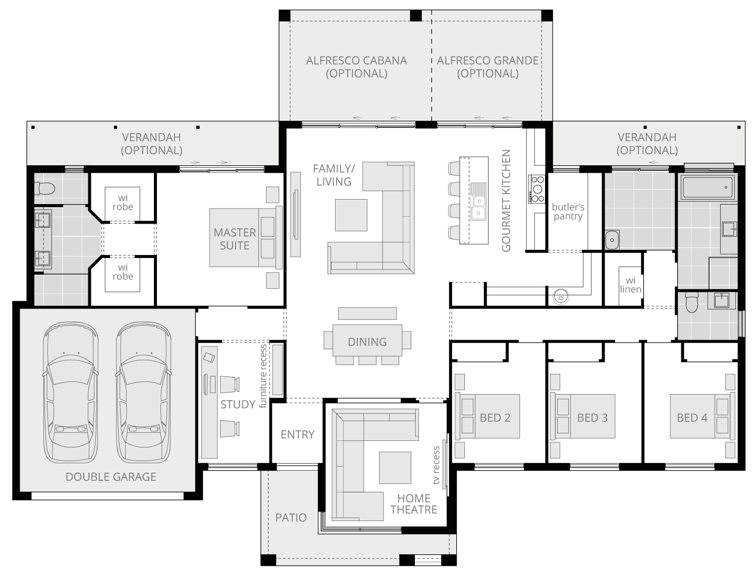 Lyndhurst Executive- Acreage Floor Plan- McDonald Jones