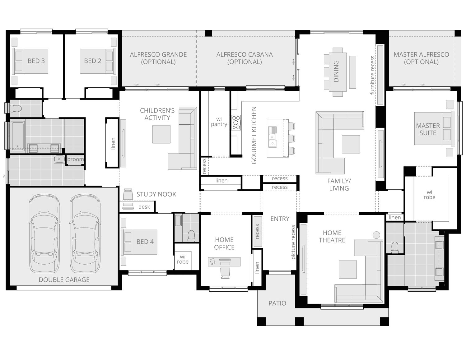 Tuscany- Acreage Floor Plan- McDonald Jones