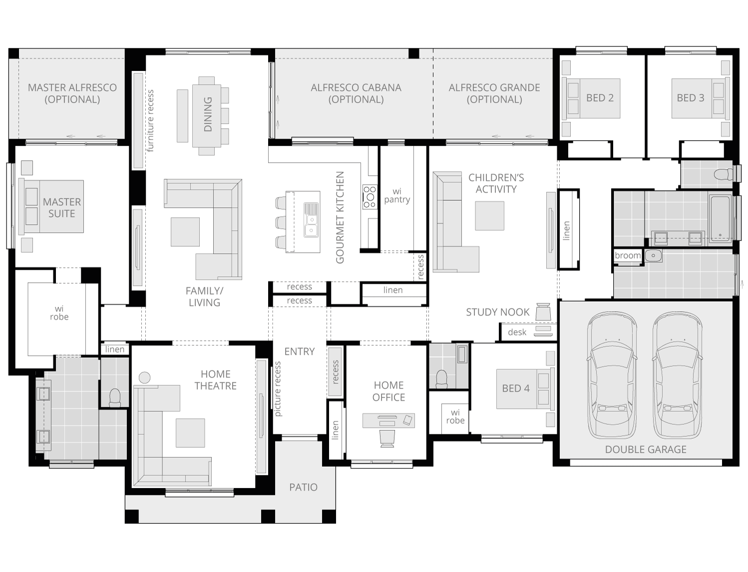 Tuscany- Acreage Floor Plan- McDonald Jones