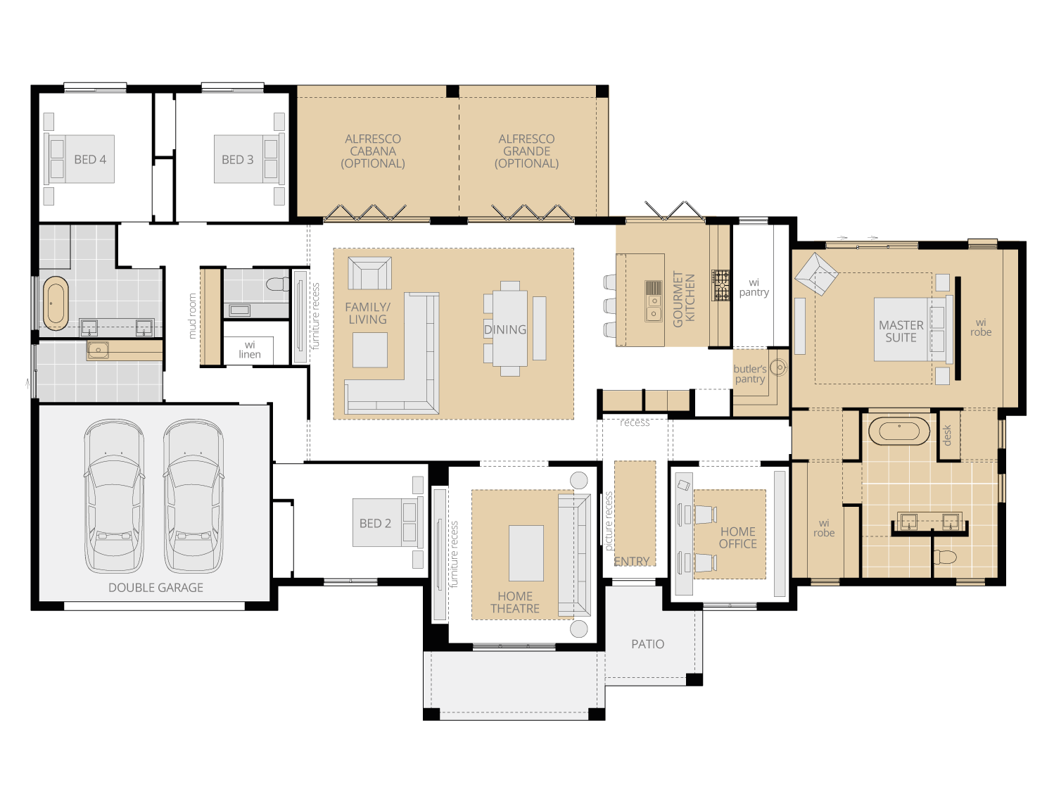 Architectural New Home Designs - Balmoral Floor plan