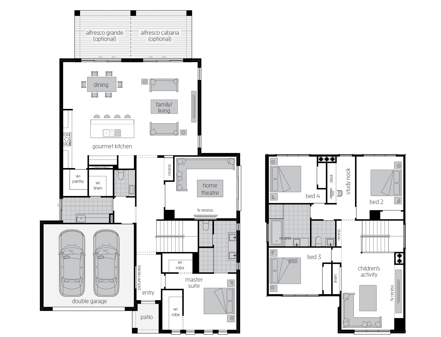 Avondale 34- Two Storey Floor Plan- McDonald Jones