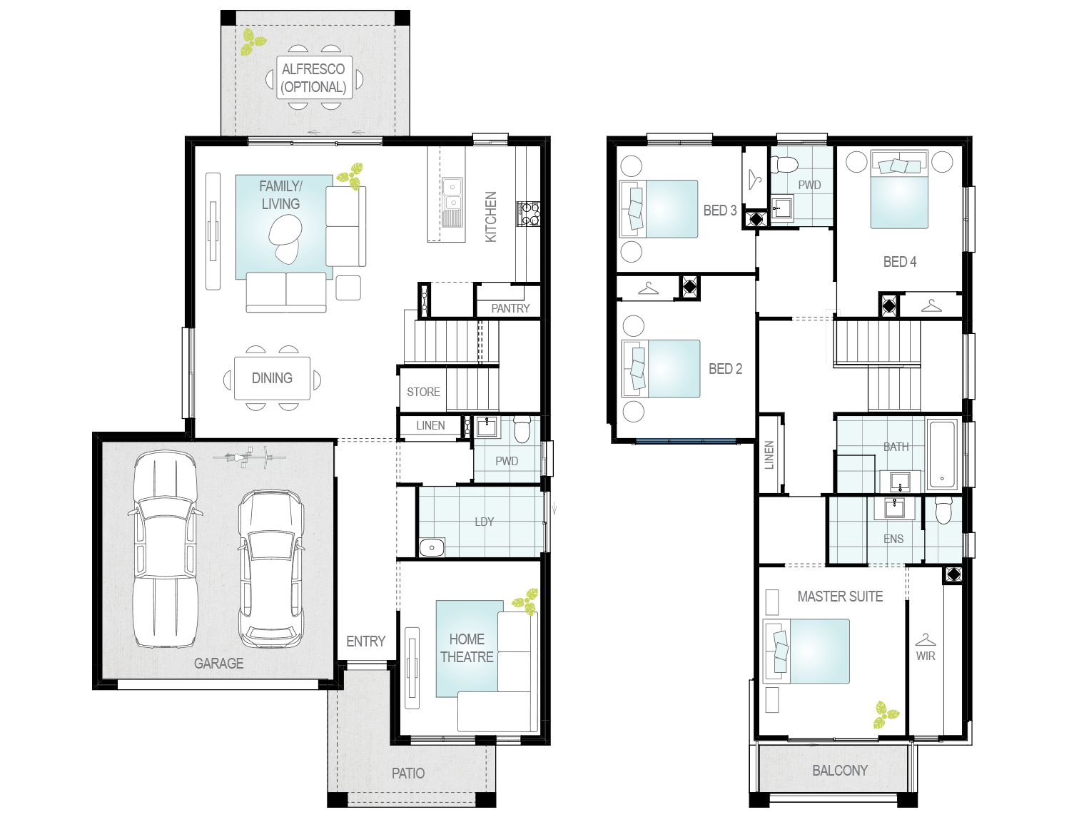 Architectural New Home Designs - Altessa One Floor Plan 