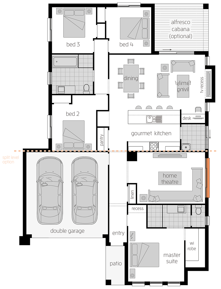 Chelsea Chelsea - Single Storey Floor Plan - McDonald Jones