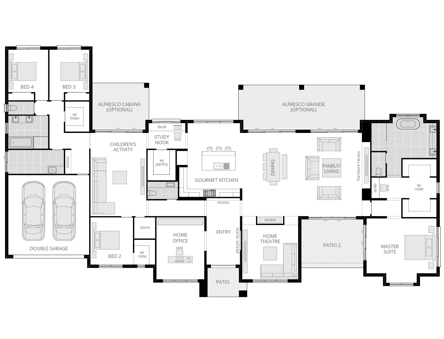 rosewood floorplan standard lhs