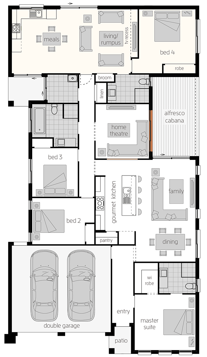Dual Living Two Dual Living Two- Single Storey Floor Plan - McDonald Jones Homes