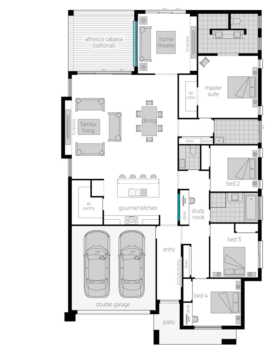 The Suffolk Single Storey New Home Design McDonald