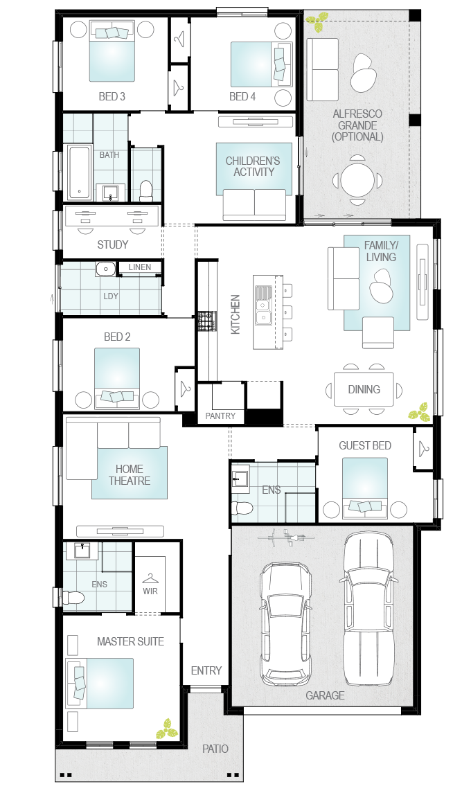 Almeria Grande- Single Storey Floor Plan Almeria Grande- Single Storey Floor Plan- McDonald Jones