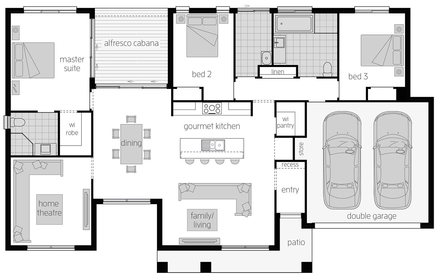 Boronia Boronia - Single Storey Floor Plan - McDonald Jones