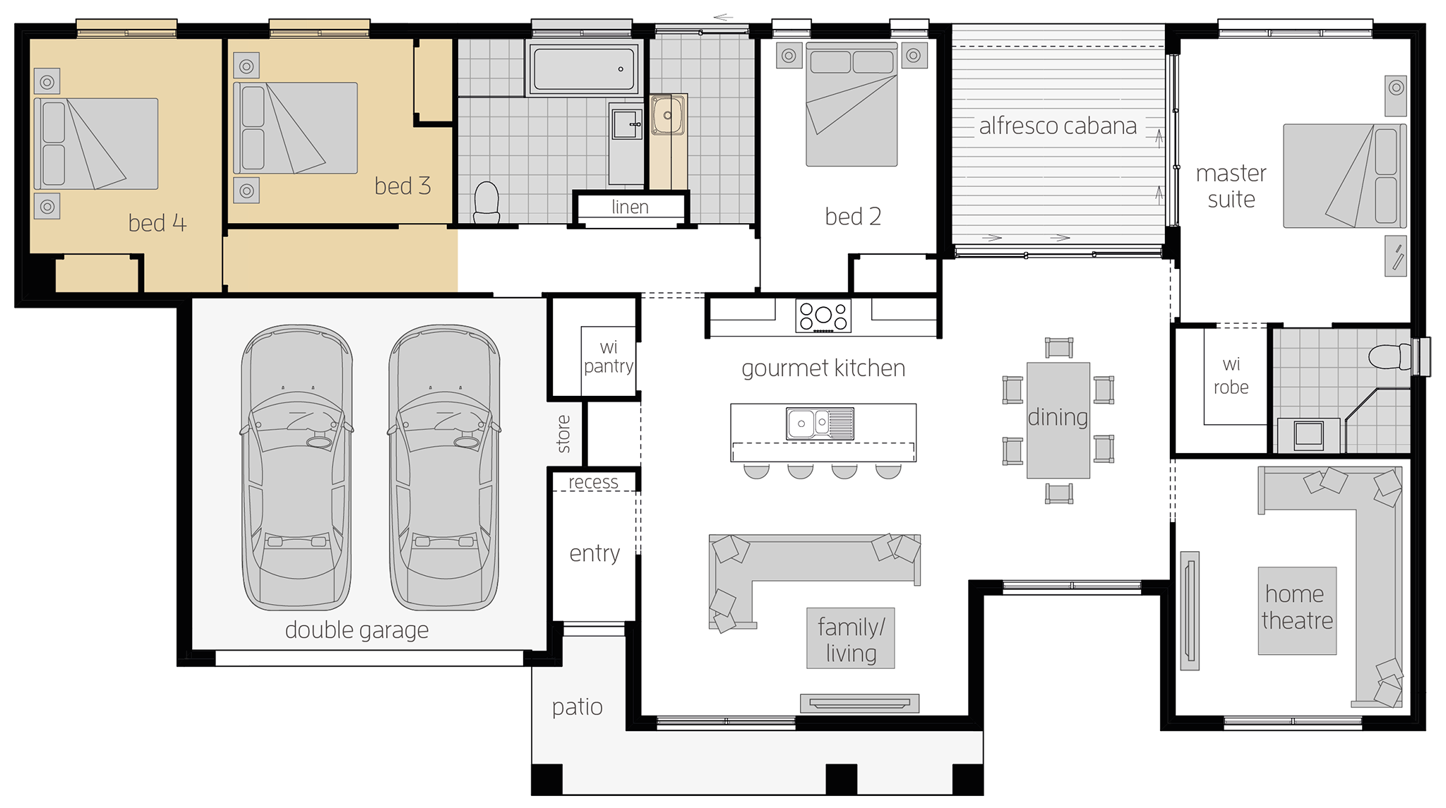 Boronia - Single Storey Floor Plan Upgrade - McDonald Jones