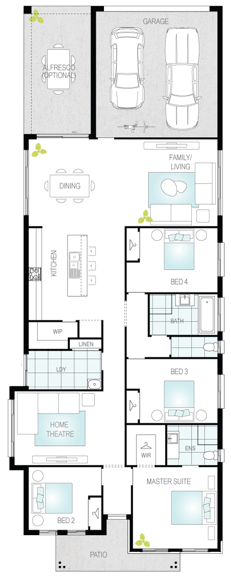 Architectural New Home Designs - Capela Floor Plans