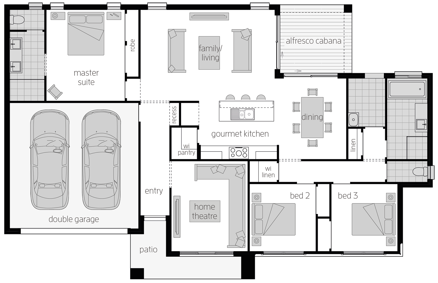 Eaton - Single Storey Floor Plan - McDonald Jones