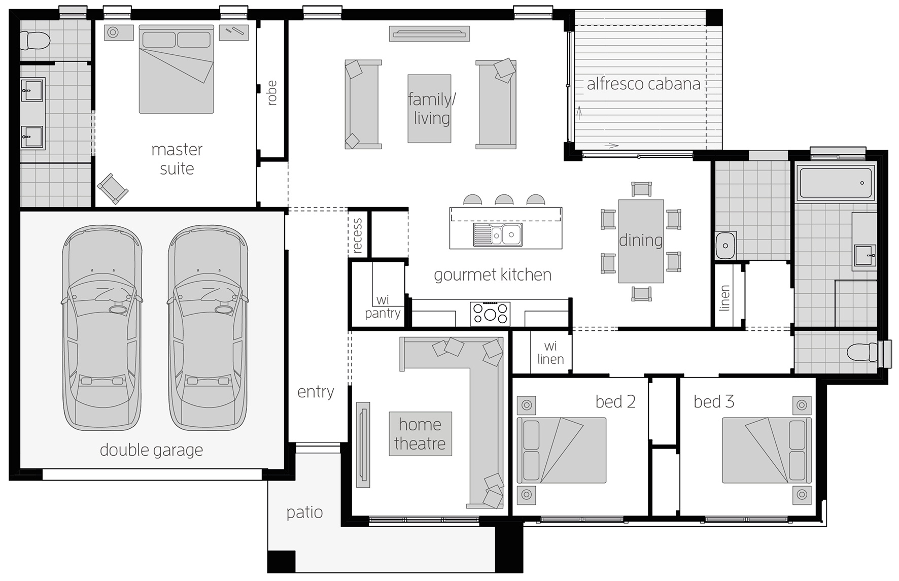 Eaton Eaton - Single Storey Floor Plan - McDonald Jones