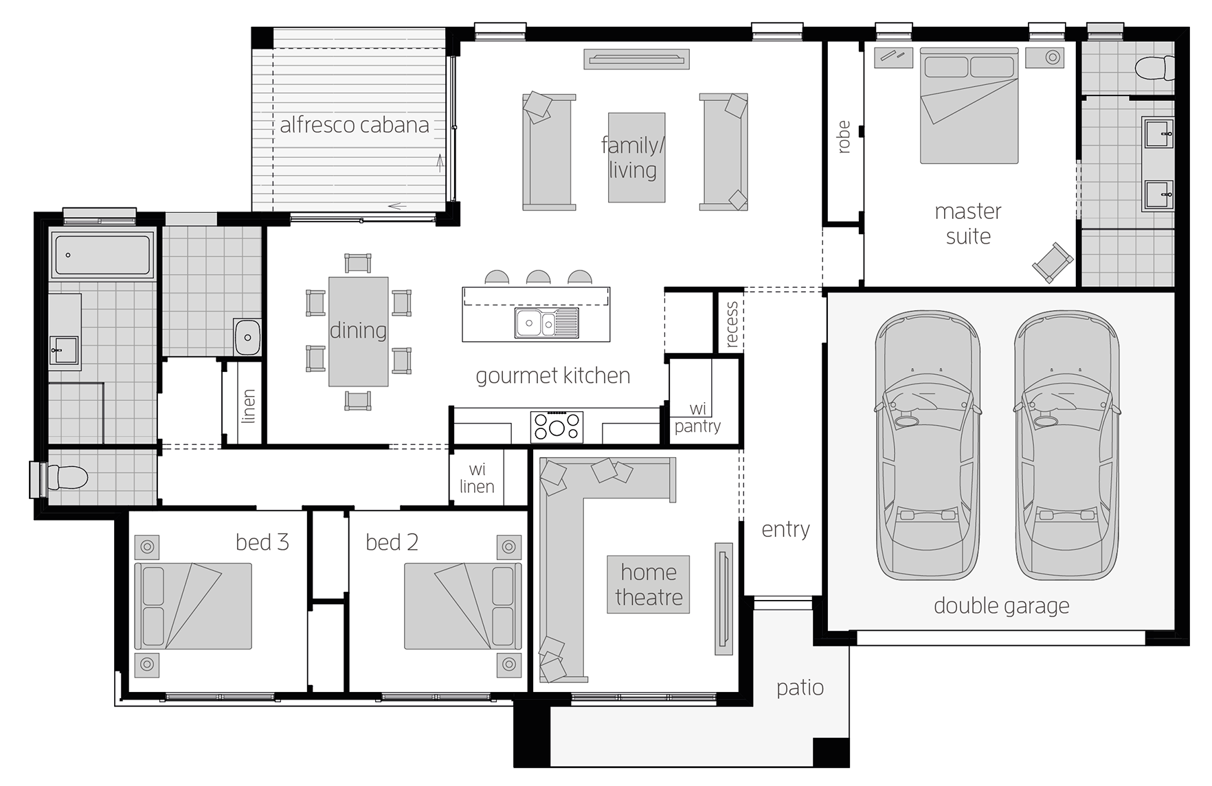 Eaton Eaton - Single Storey Floor Plan - McDonald Jones