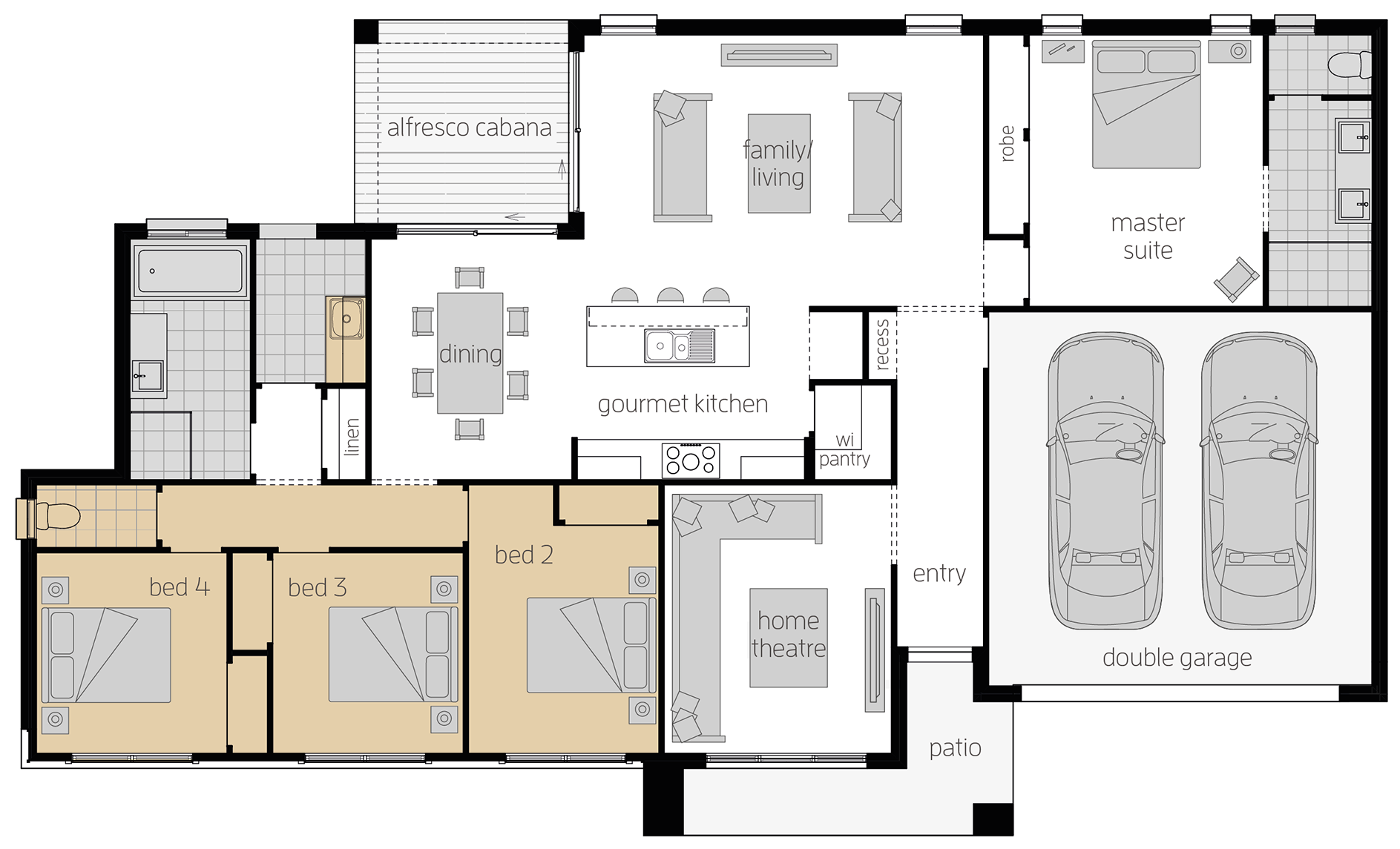 Eaton Eaton - Single Storey Floor Plan Upgrade - McDonald Jones