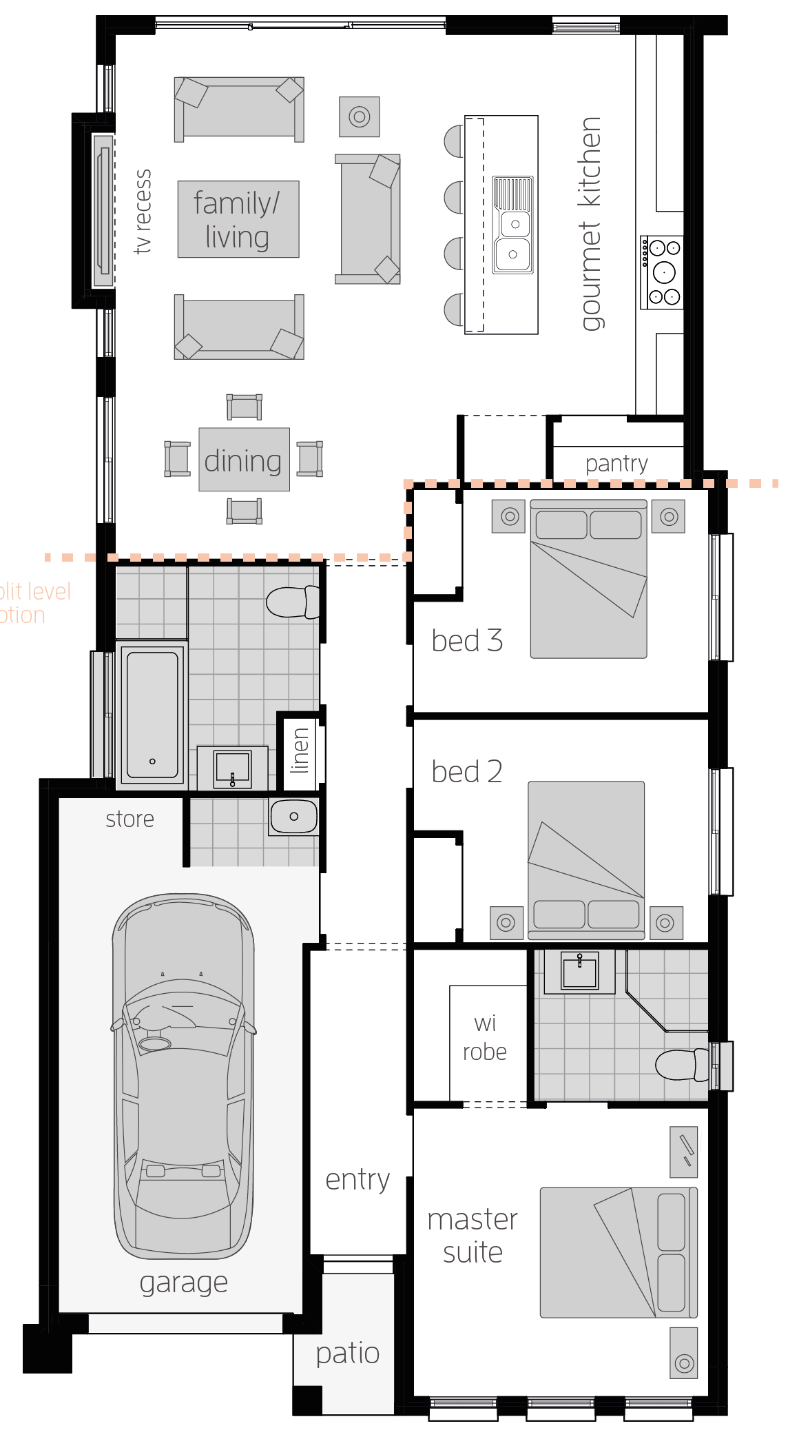 Hamilton One- Single Storey Floor Plan Hamilton One- Single Storey Floor Plan - McDonald Jones