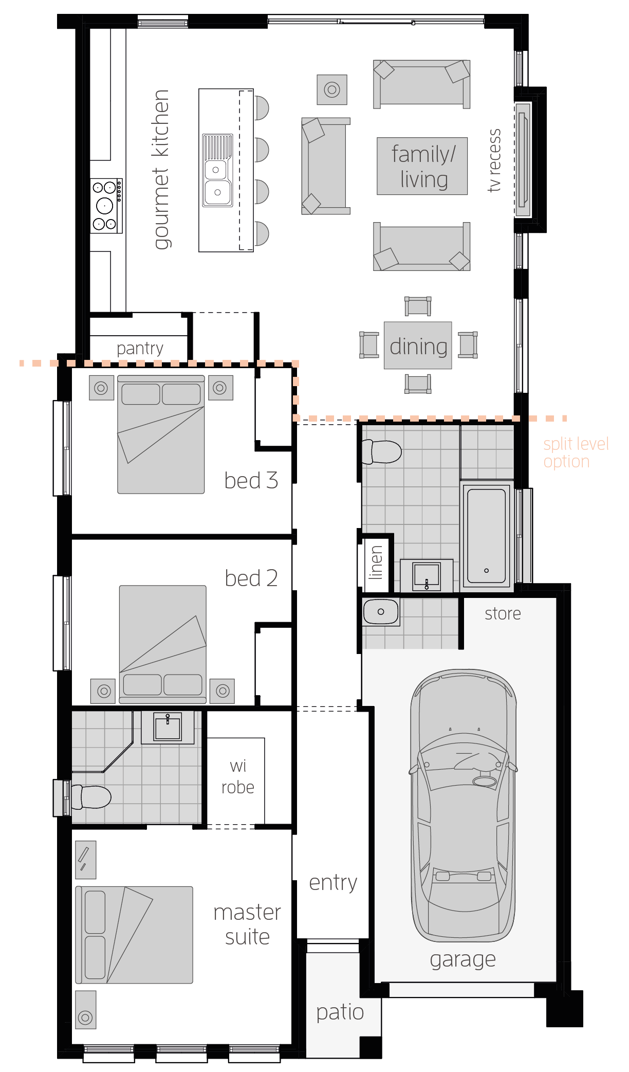 Hamilton One- Single Storey Floor Plan Hamilton One- Single Storey Floor Plan - McDonald Jones