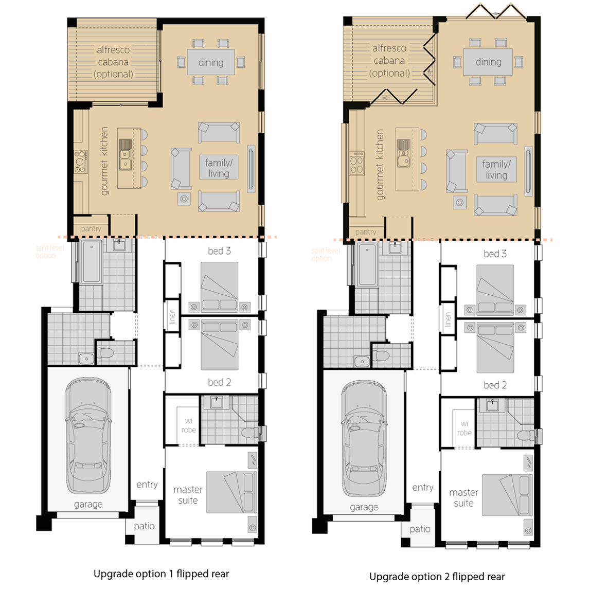 Hamilton Three Upgrades- Single Storey Floor Plan- McDonald Jones