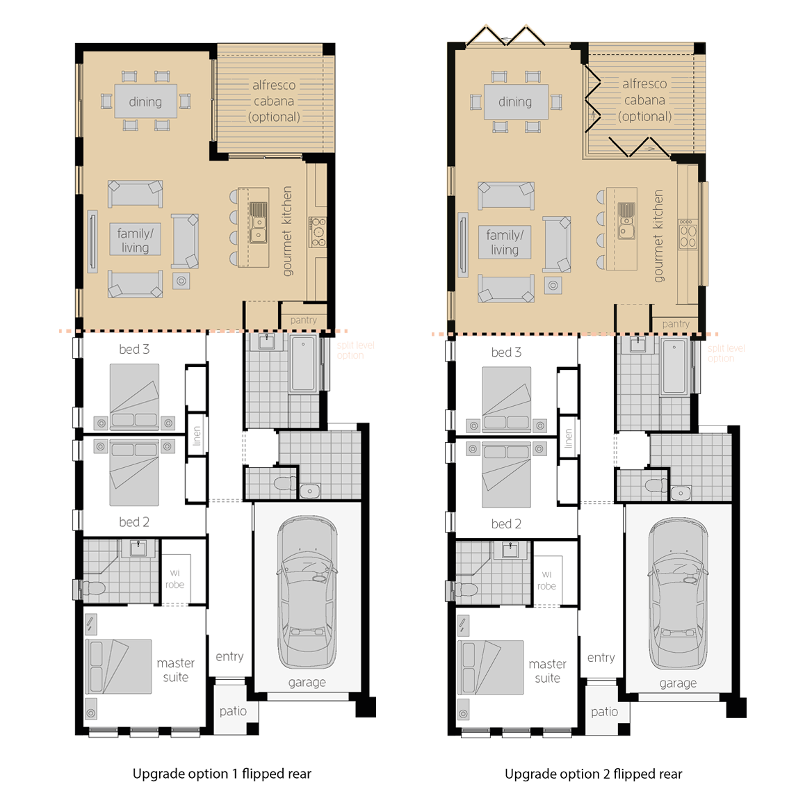 Hamilton Three Upgrades- Single Storey Floor Plan- McDonald Jones