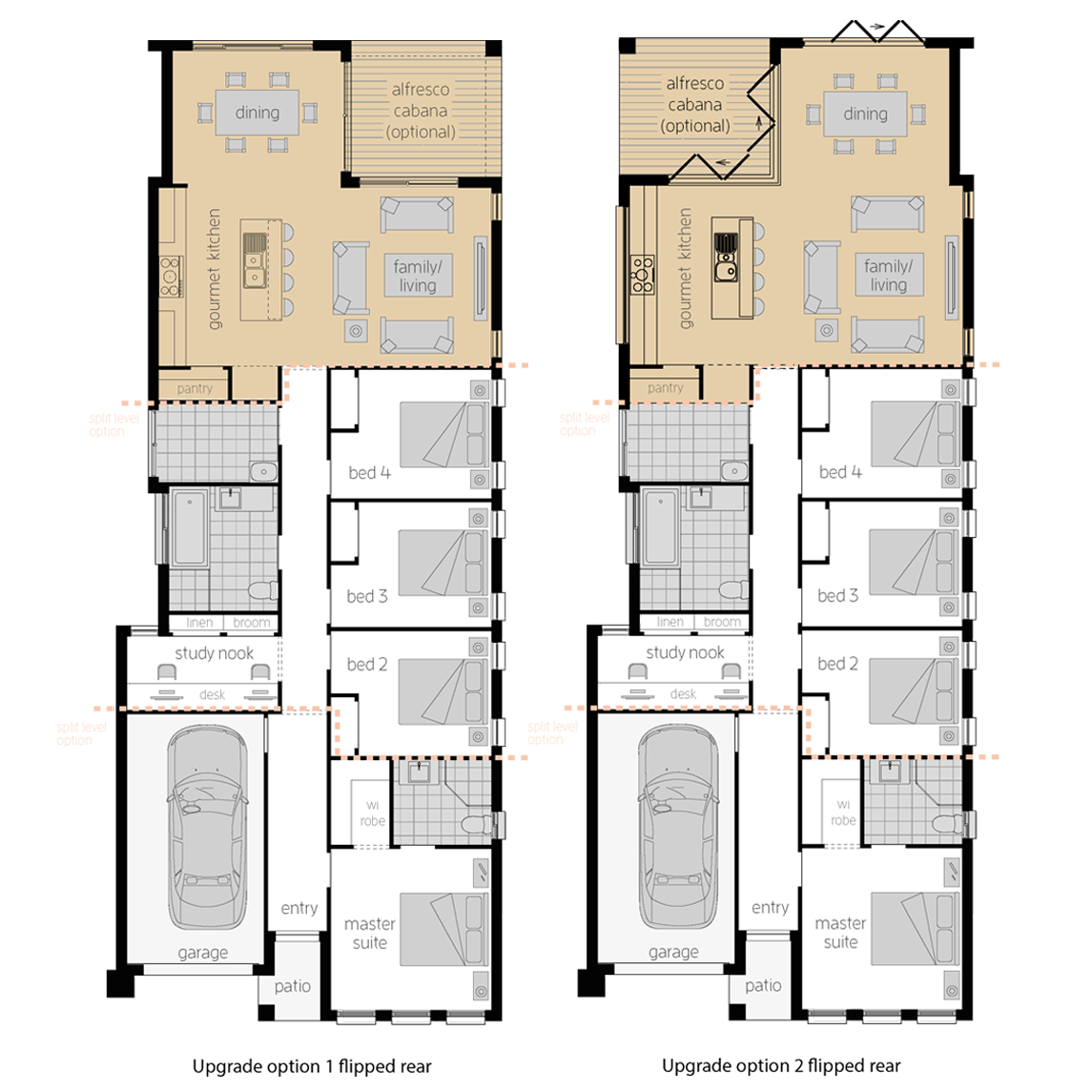 Hamilton Four Upgrades- Single Storey Floor Plan Hamilton Four Upgrades- Single Storey Floor Plan- McDonald Jones