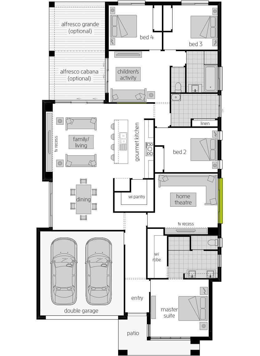Havana Encore 14- Single Storey Floor Plan Havana Encore 14- Single Storey Floor Plan- McDonald Jones