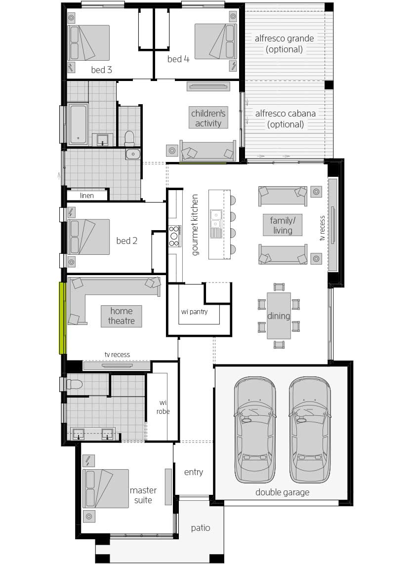 Havana Encore 14- Single Storey Floor Plan Havana Encore 14- Single Storey Floor Plan- McDonald Jones