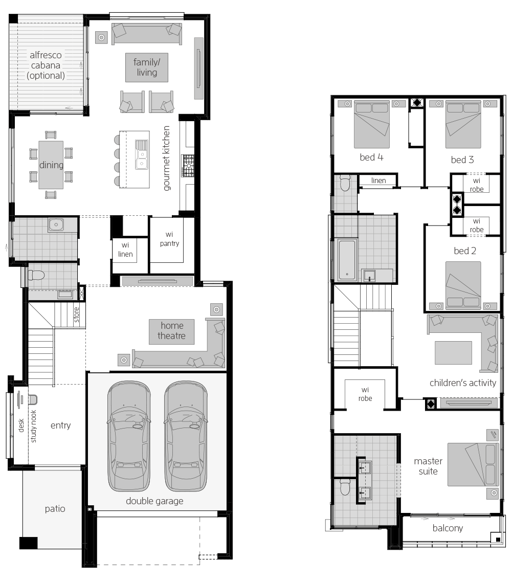 Lancaster 31- Two Storey Floor Plan Lancaster 31- Two Storey Floor Plan- McDonald Jones