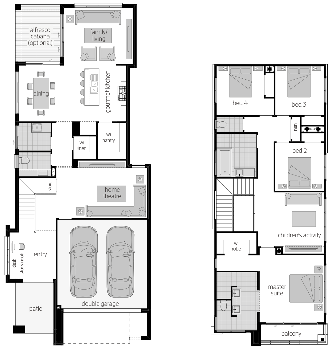 Lancaster 29- Two Storey Floor Plan Lancaster 29- Two Storey Floor Plan- McDonald Jones