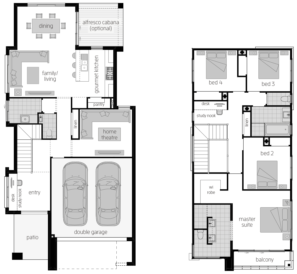 Lancaster 26- Two Storey Floor Plan Lancaster 26- Two Storey Floor Plan- McDonald Jones