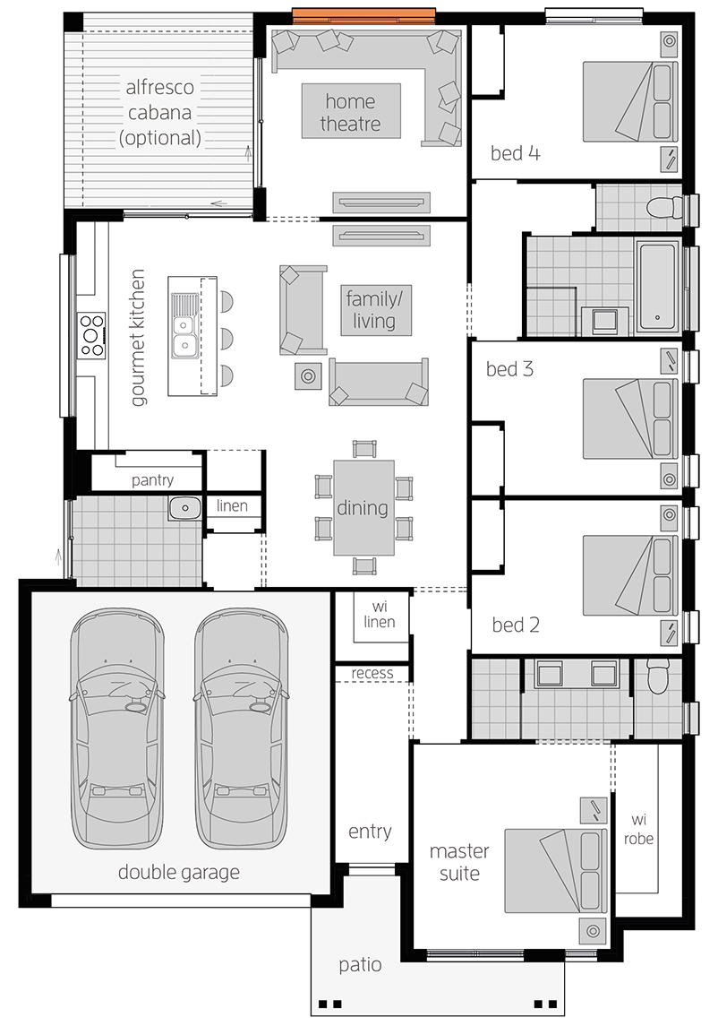 Linden Two Linden Two - Single Storey Floor Plan - McDonald Jones