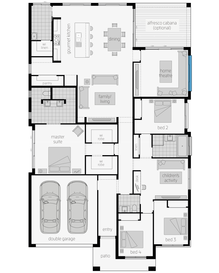 Architectural New Home Designs - Lakeside Floor Plans