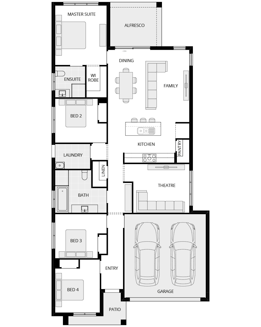 single storey home design everyday andorra one floorplan rhs