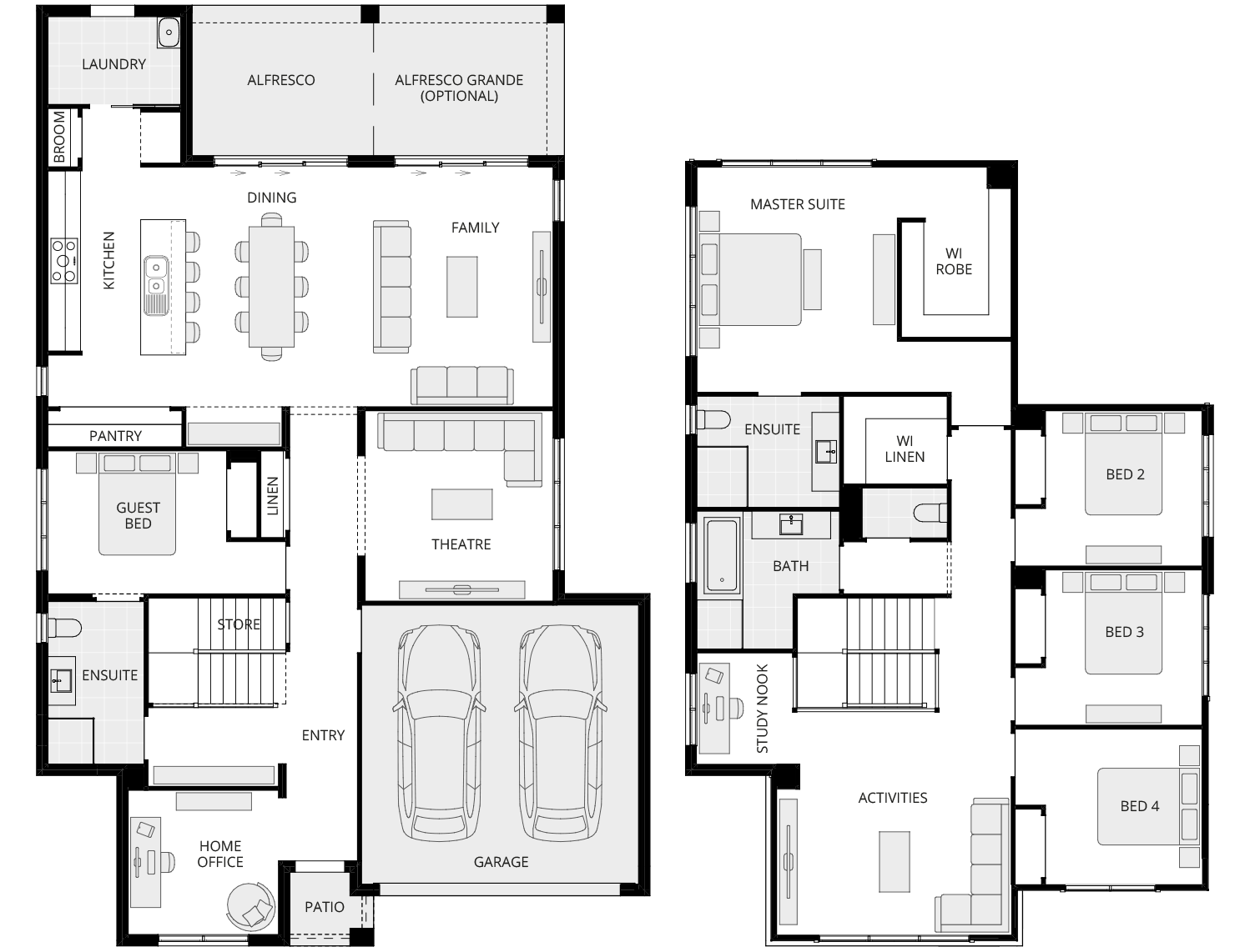 two storey home design everyday amaya one floorplan rhs