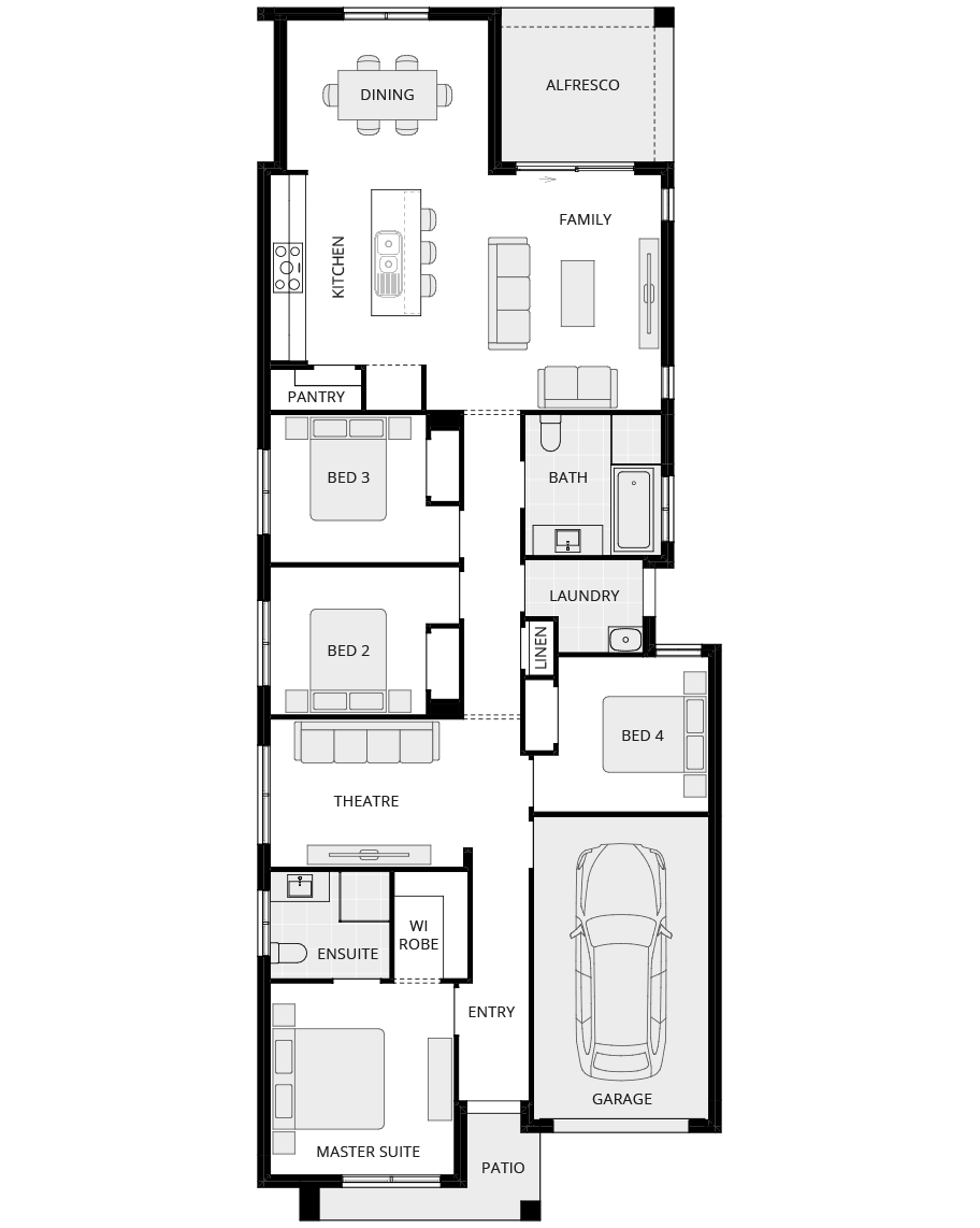 single storey home design everyday camelle one floorplan rhs