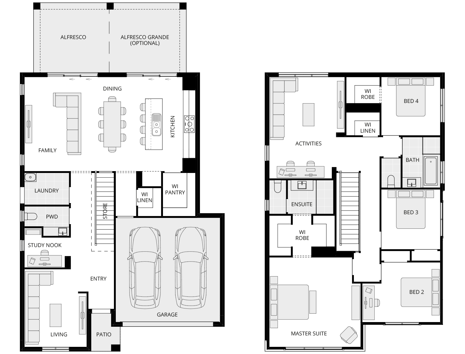two storey home design everyday enzo one floorplan rhs