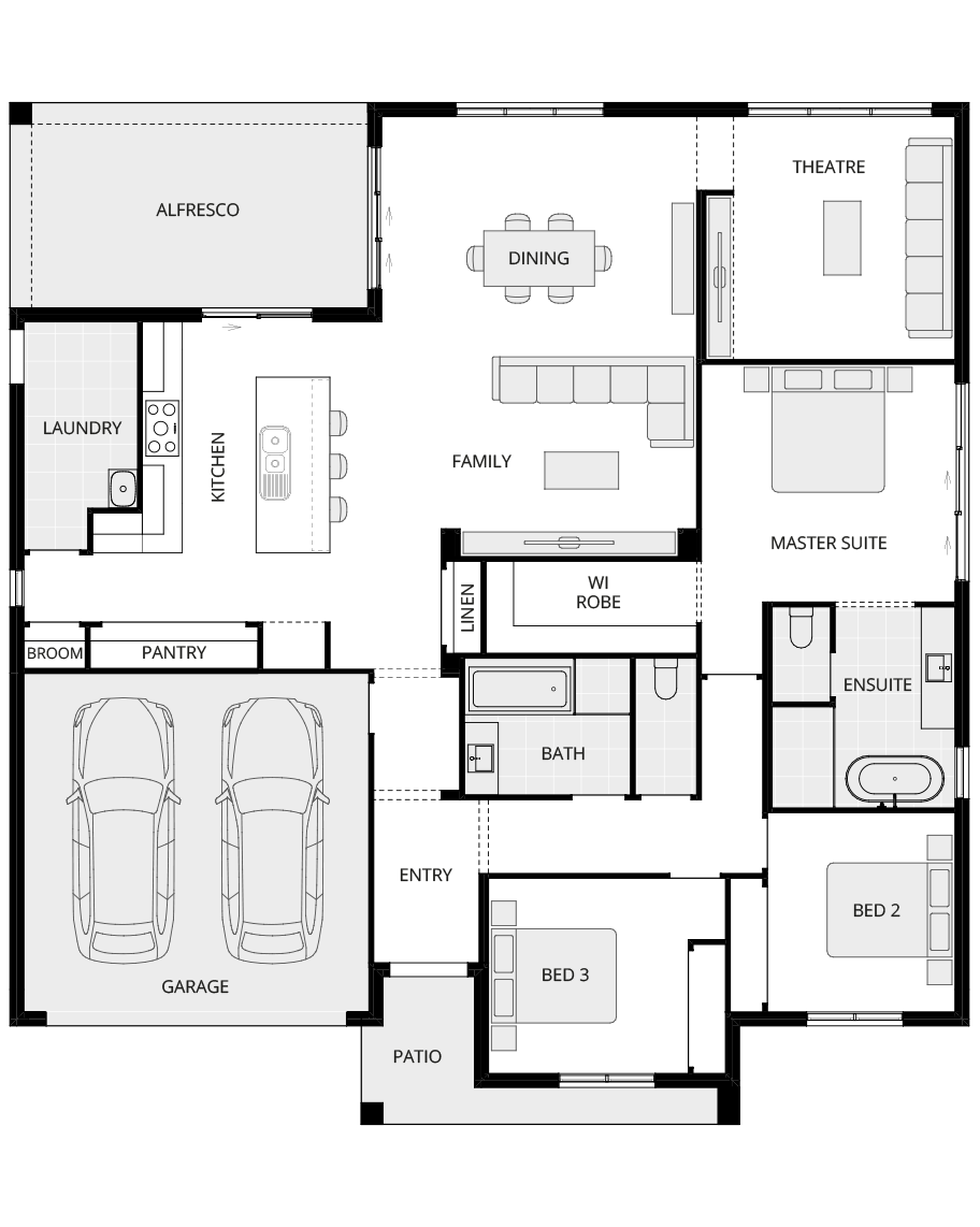 single storey home design everyday lisbon one floorplan rhs