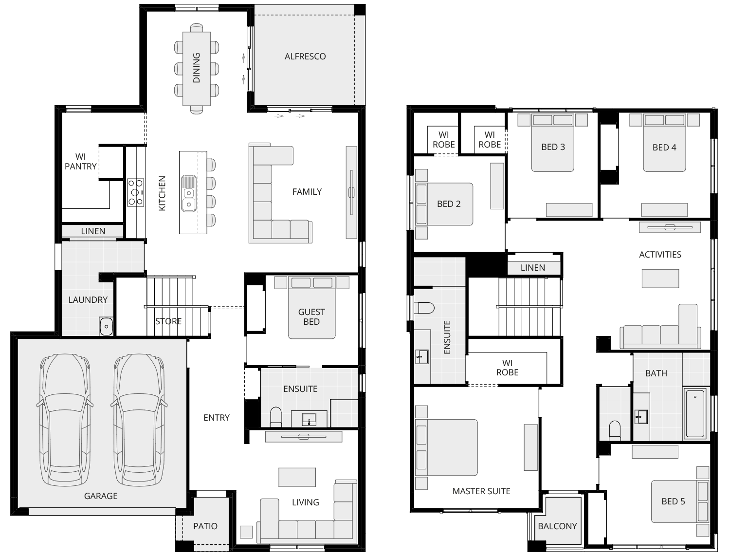 two storey home design everyday nevada one floorplan rhs