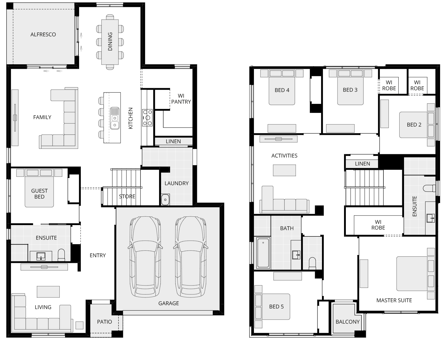 two storey home design everyday nevada one floorplan rhs