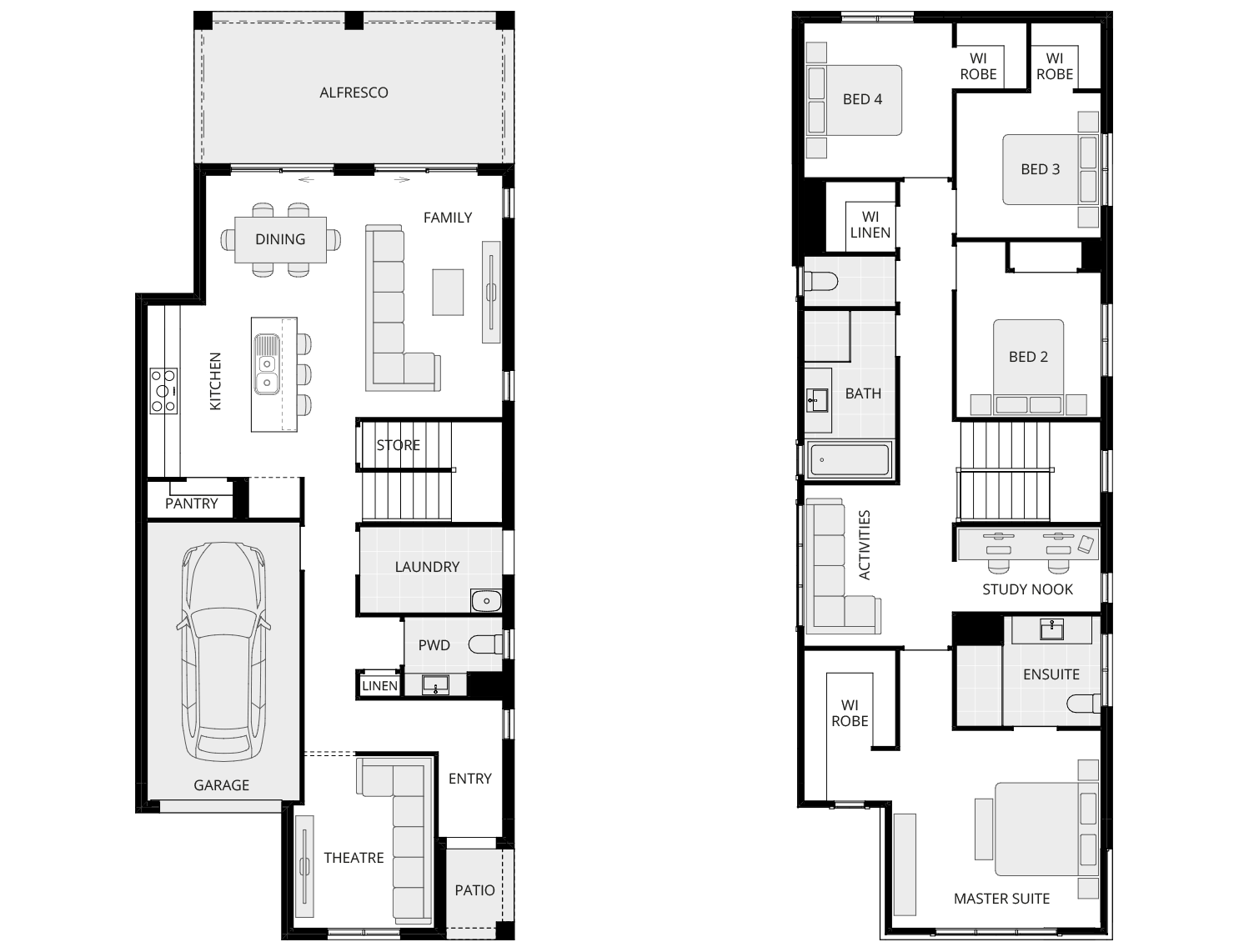 two storey home design everyday palencia one floorplan rhs
